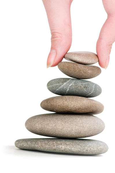 Stones in balanced pile — Stock Photo, Image