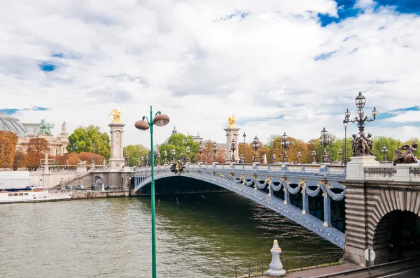 Pont Alexandre III - Puente en París, Francia . Fotos de stock libres de derechos