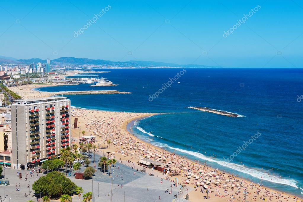 Plage De La Barceloneta à Barcelone Espagne Photographie