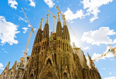 Barcelona'da Sagrada familia Tapınağı