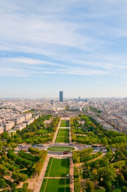 Hava panoramik eiff görüldüğü gibi paris ve seine Nehri