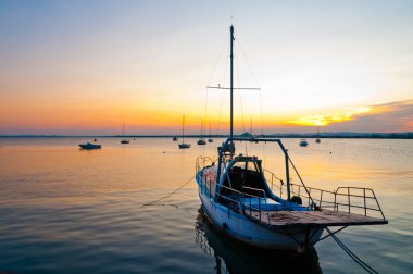 güzel deniz günbatımı