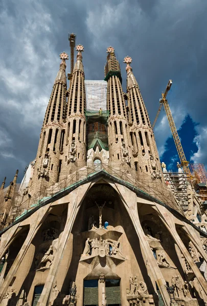Barcelona'da Sagrada familia Tapınağı — Stok fotoğraf