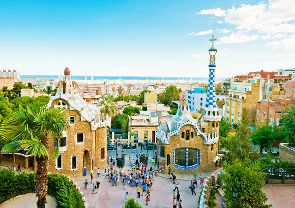 Parque Guell en Barcelona, España. — Foto de Stock