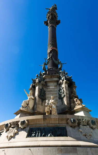 Das kolumbusdenkmal in barcelona, spanien — Stockfoto