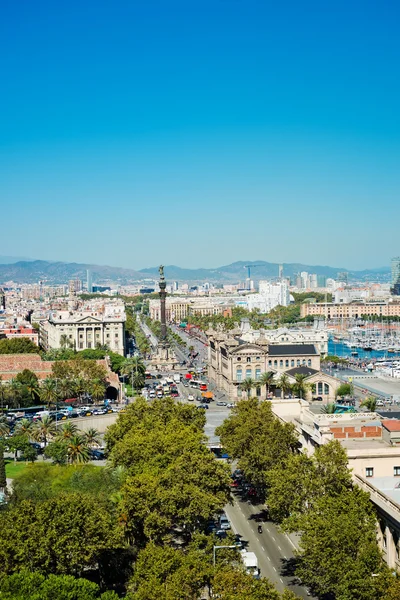 Panorama miasta z barcelona — Zdjęcie stockowe