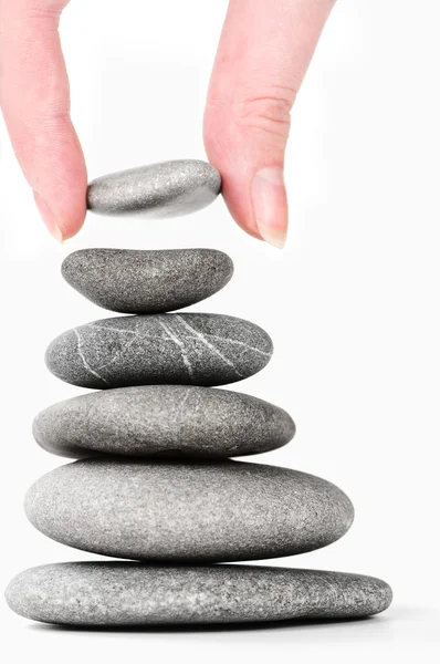 Stones in balanced pile — Stock Photo, Image