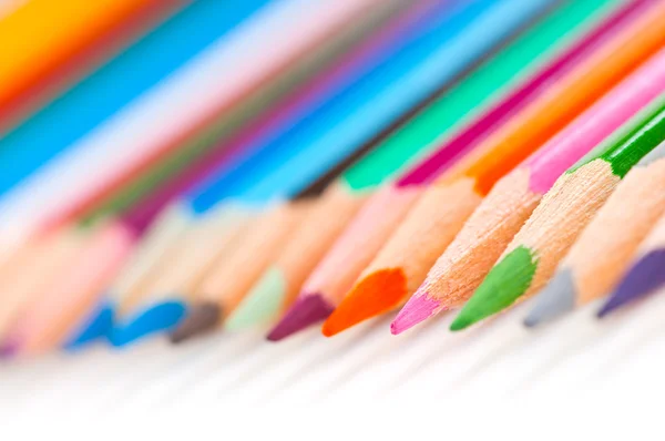 Színes ceruza fehér Stock Kép