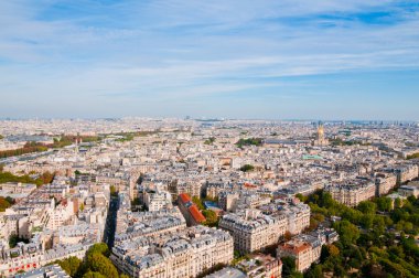 Hava panoramik eiff görüldüğü gibi paris ve seine Nehri
