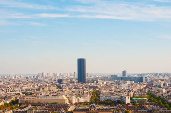 Luftpanorama von Paris und Seine aus der Sicht von eiff — Stockfoto