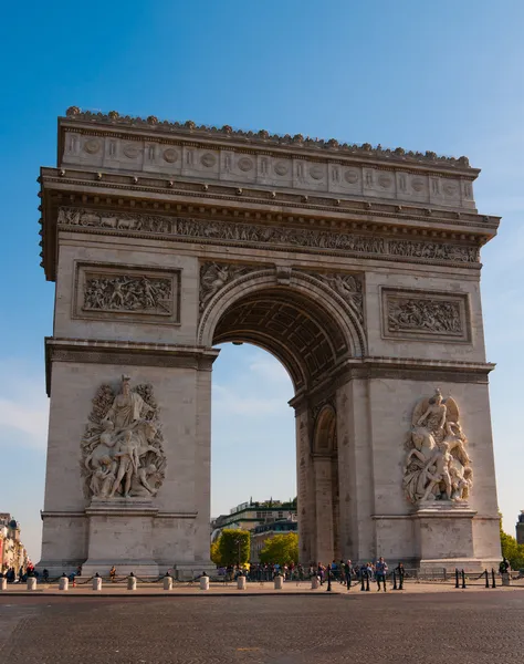 The Arc deTriomphe in Paris — Stock Photo, Image