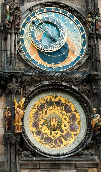 Astronomiska klockan Prag Tjeckien — Stockfoto