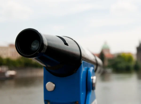 Telescope overlooking for Prague — Stock Photo, Image