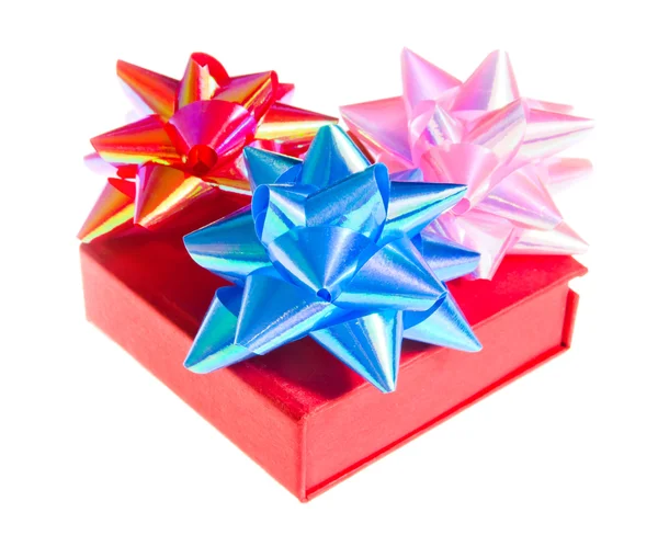 Beautiful gift box on white — Stock Photo, Image