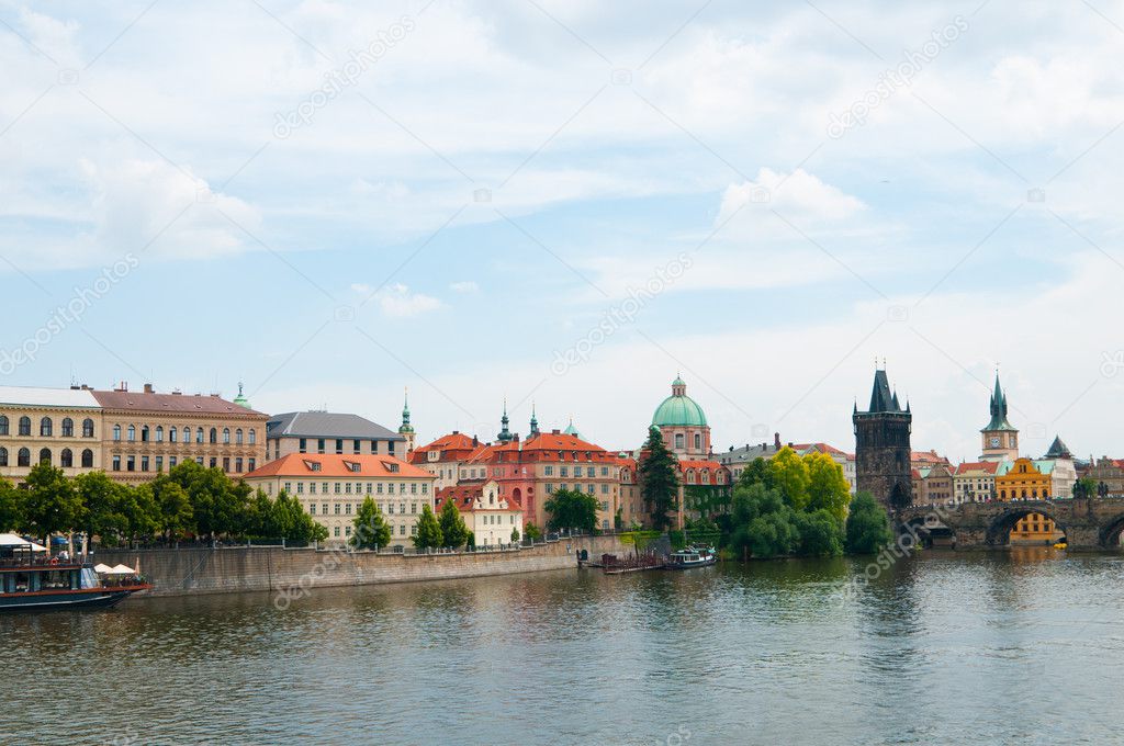 The View on summer Prague