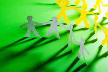 Kağıt teamworking kavram