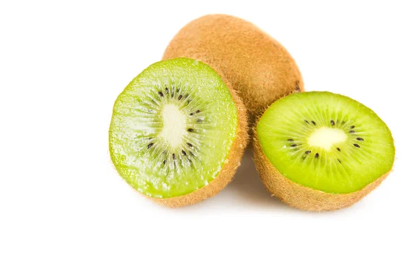 Kiwi isolato su fondo bianco — Foto Stock