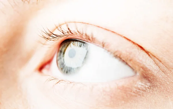 Человеческий глаз. макросъемка — стоковое фото