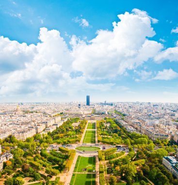 Hava panoramik Eyfel Kulesi paris ve seine Nehri