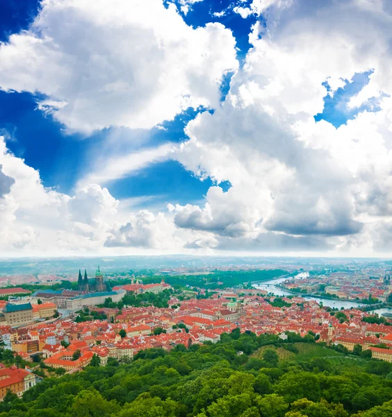 Colorful landscape of Prague (Praha) — Stock Photo, Image
