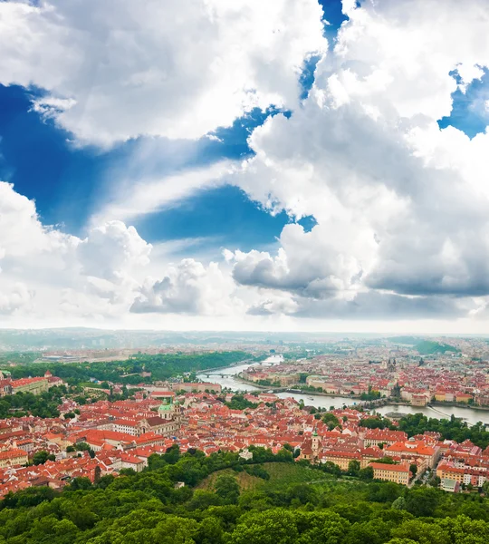 Colorful landscape of Prague (Praha) — ストック写真