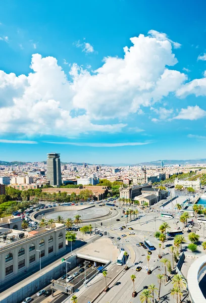 Panorama miasta z barcelona — Zdjęcie stockowe