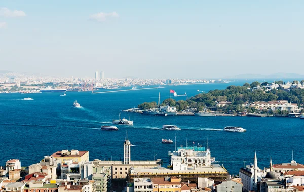 Istambul Vista da torre de Galata — Fotografia de Stock