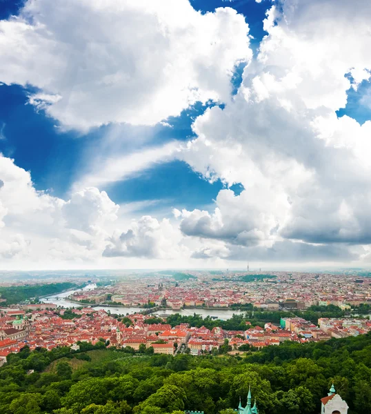 Färgstarka landskap i Prag (praha) — Stockfoto