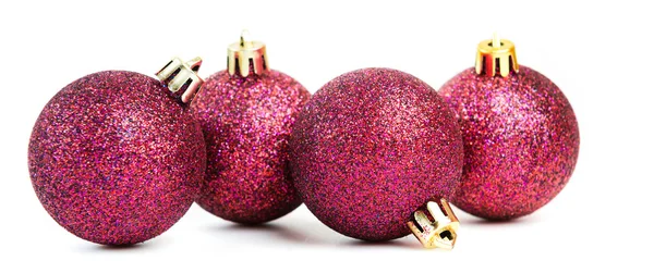 Red christmas balls — Stock Photo, Image