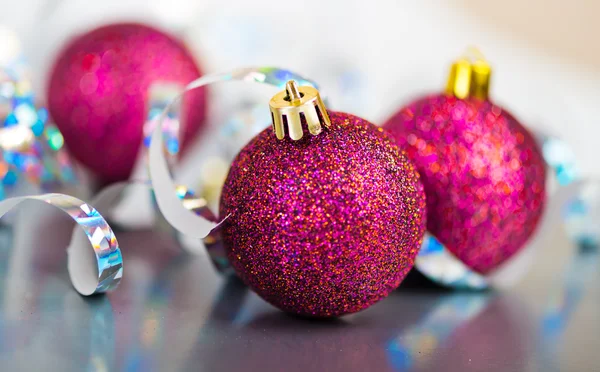 Bolas de Natal vermelho — Fotografia de Stock