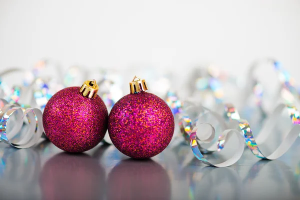 Bolas de Natal vermelho — Fotografia de Stock