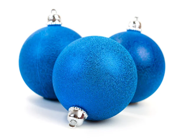 Blauwe kerstballen — Stockfoto