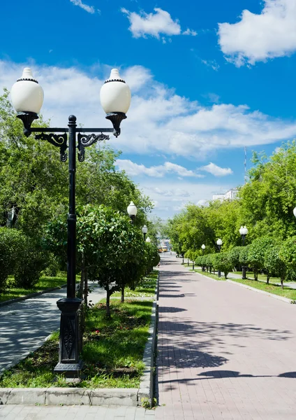 Parco verde della città — Foto Stock