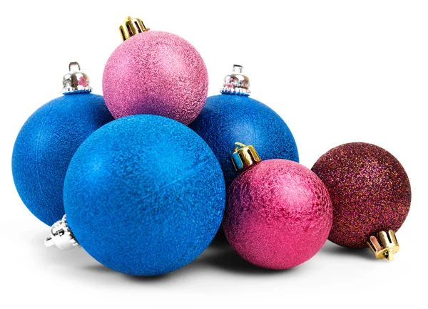 Christmas balls isolated on white background Stock Photo