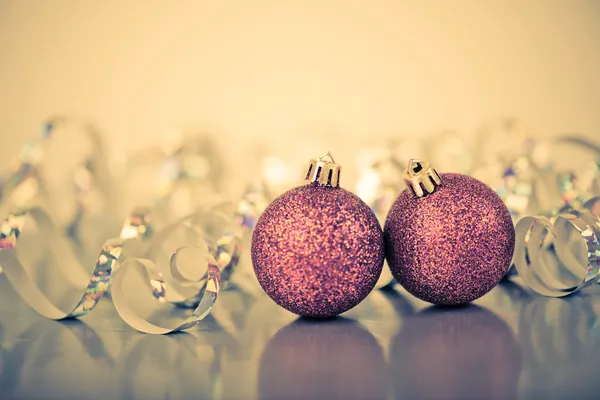 Bolas de Natal vermelho — Fotografia de Stock