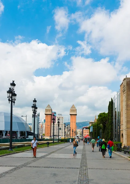 Torre Veneciana en Plaza Espanya —  Fotos de Stock