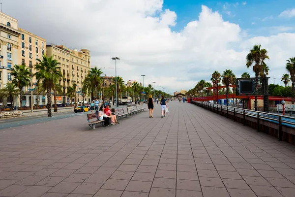 Ulice v port vell, barcelona — Stock fotografie