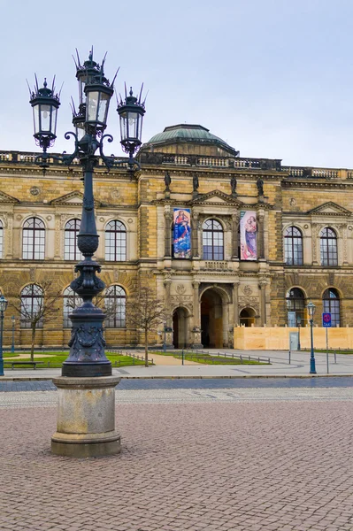 Bau der Altmeistergalerie in Dresden, — Stockfoto