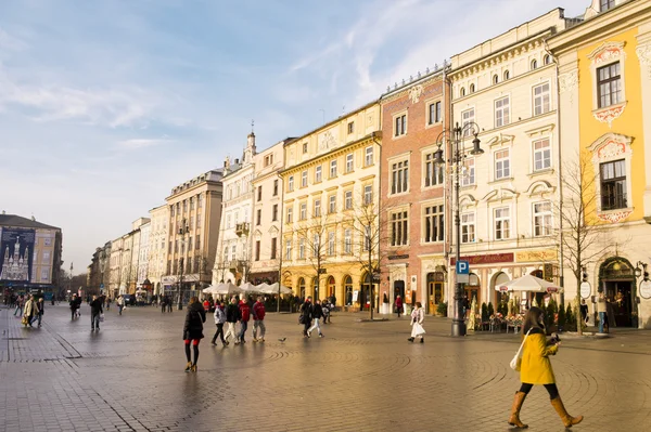 Krakow tarihi merkezi Street — Stok fotoğraf