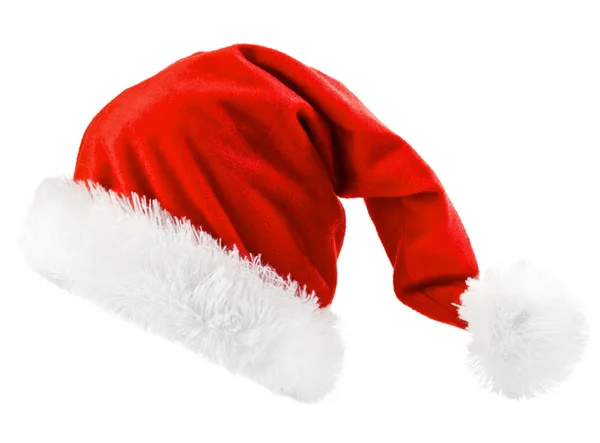 Красная шляпа Санта-Клауса — стоковое фото