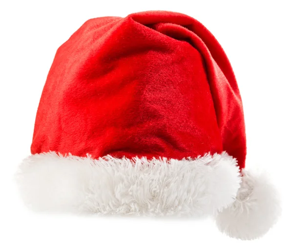 Santa Claus red hat isolated on white background — Stock Photo, Image