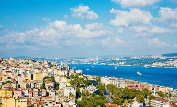 Κωνσταντινούπολη θέα από τον πύργο του Γαλατά — Φωτογραφία Αρχείου