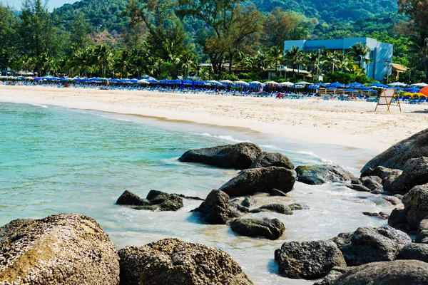 Tropical stones beach — Stock Photo, Image