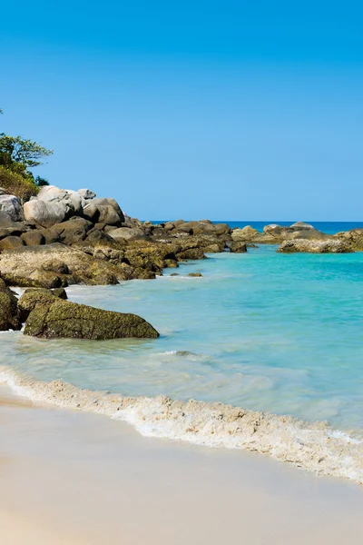 Tropical stones beach — Stock Photo, Image