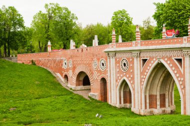 büyük köprü tsaritsyno, Moskova, Rusya 