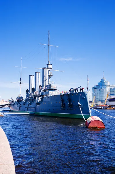 Aurora kruiser museum, Sint-petersburg, Rusland — Stockfoto