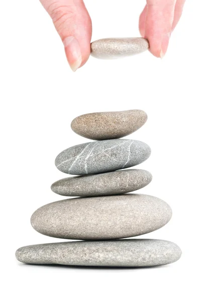 Stenar i balanserad hög — Stockfoto