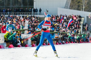 Biatlon adlı Kaisa makarainen (FIN)
