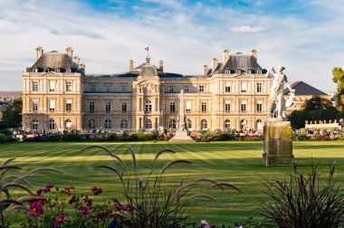 Jardin du Luxembourg with the Palace clipart