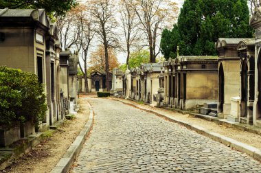 Pere-lachaise mezarlığı, paris, Fransa 